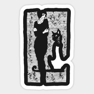 Black Cat Sticker